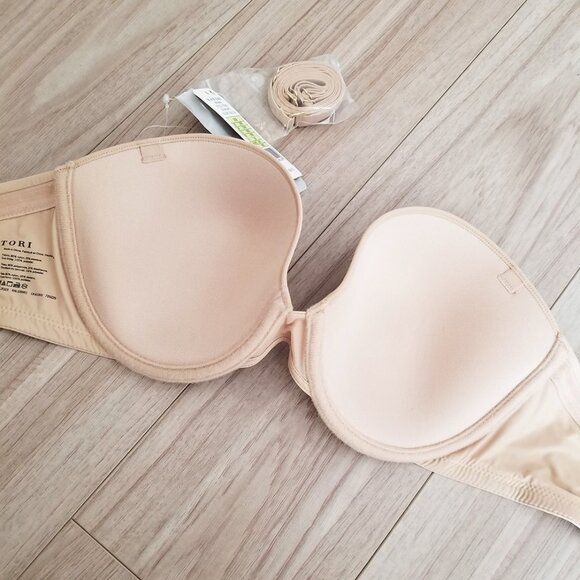 NEW Natori Minimal Strapless Contour Underwire Bra 729229 Cafe Nude Size 36B $65 - Picture 16 of 16